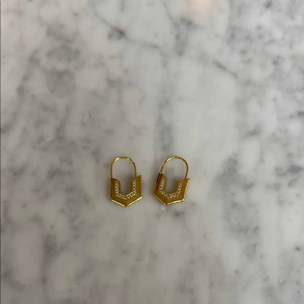 India Hicks Gold Earrings - Picture 1 of 4